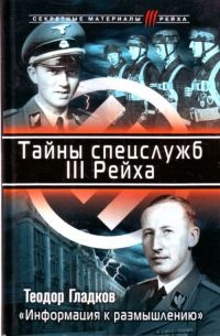 Тайны спецслужб III Рейха. "Информация к размышлению" - Теодор Гладков
